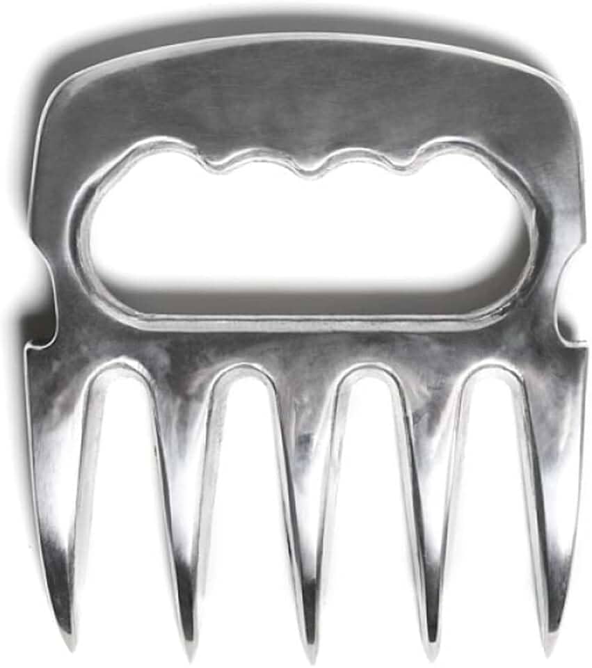 Garra De Urso Para Churrasco Alumínio Metal Polido Premium