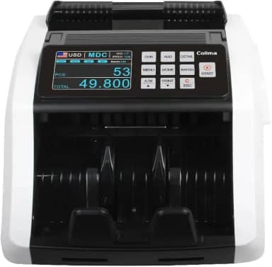 Máquina Contadora de Dinheiro Multi Moedas – Real, Dólar, Euro, Peso Argentino e Guarani Paraguaio | Contagem Rápida e Precisa para Bancos, Lojas e Escritórios