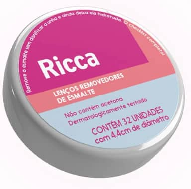 Ricca Lenço Removedor De Esmalte Ricca 32un
