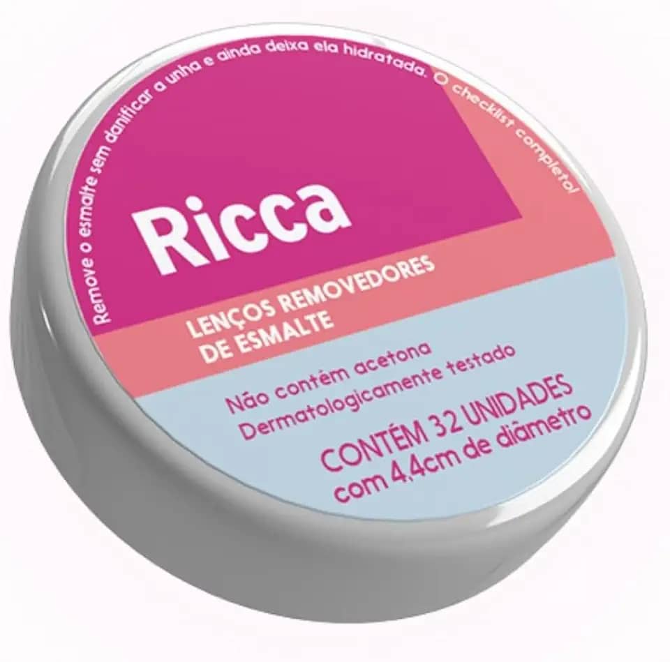 Ricca Lenço Removedor De Esmalte Ricca 32un