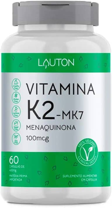 Vitamina K2 Menaquinona MK-7-60 Cápsulas - Lauton