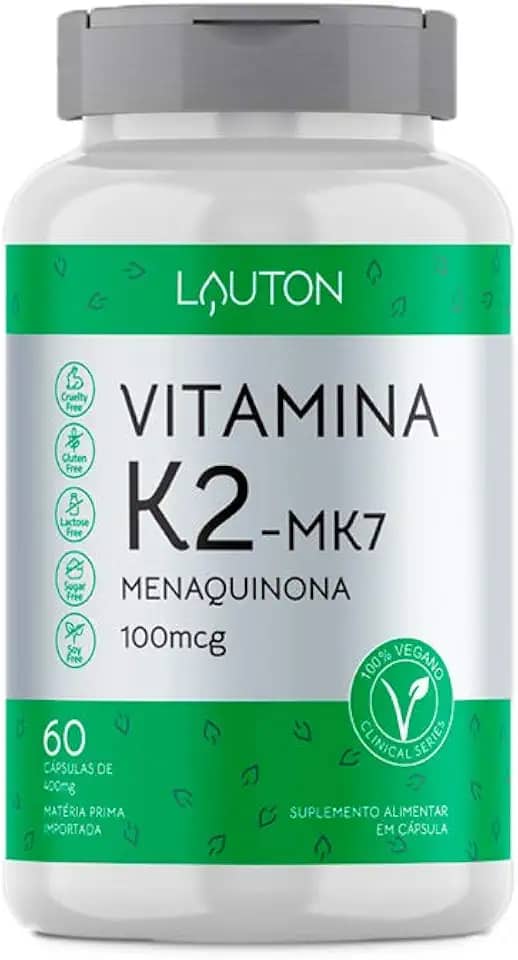 Vitamina K2 Menaquinona MK-7-60 Cápsulas - Lauton
