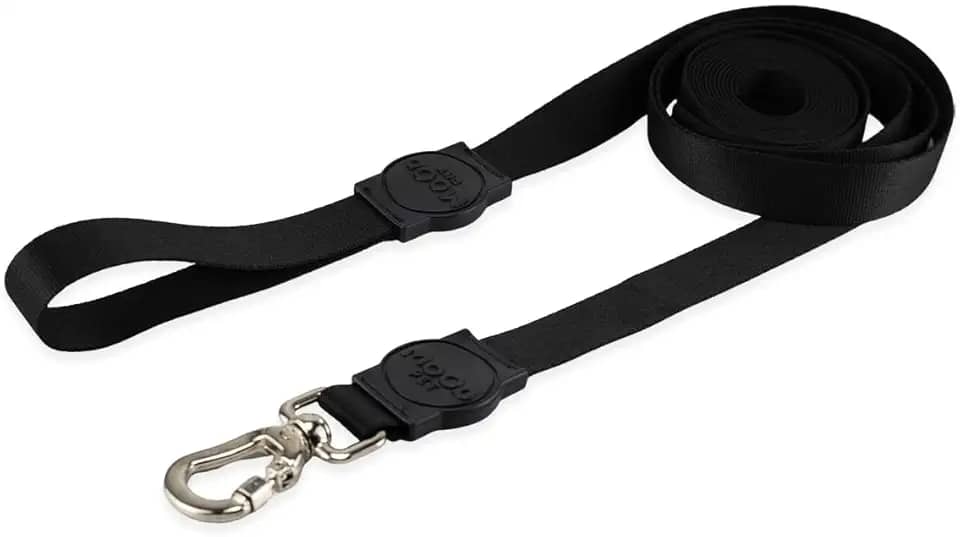 Mood Pet Coleira Guia 5 Metros Para Cães Cachorro Adestramento Passeio Porte Grande Médio Pequeno (Black, M)