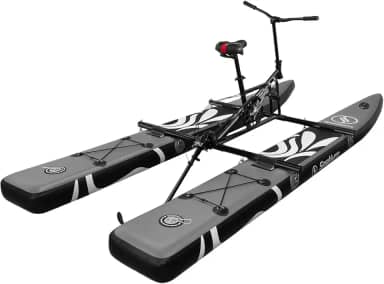 Bicicleta aquática SUP para bicicletas aquáticas infláveis Pedal Boat Waterbike Caiaque de pesca inflável para adultos Caiaque inflável para pesca 200kg, cinza