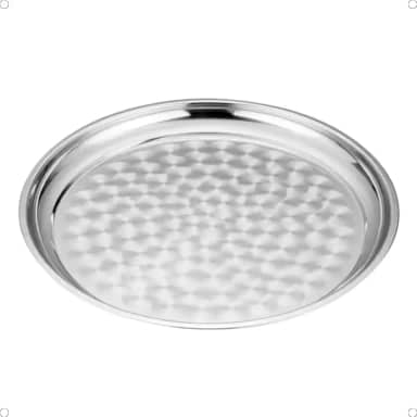 Forma Assadeira Redonda de Aço Inoxidável para Pizza 30cm Ideal para Assar Pizzas Caseiras Com Excelente Qualidade Resistente e Durável