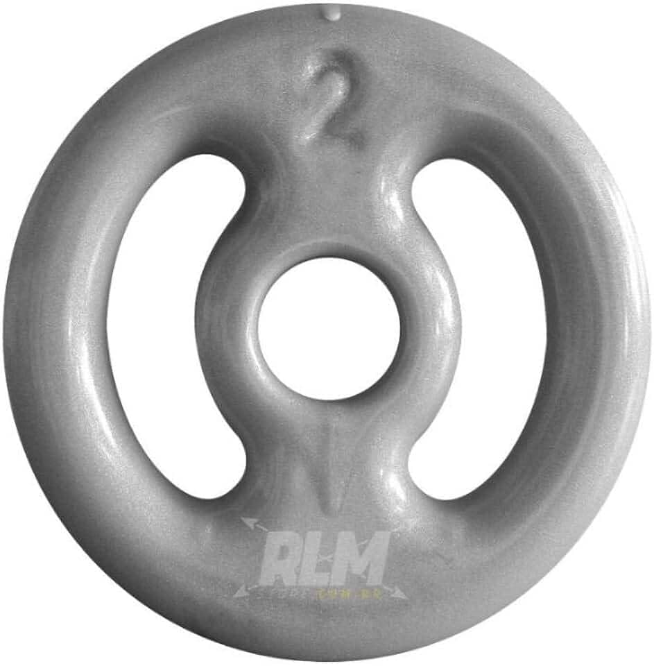 Anilha Emborrachada 2 Kg - Cinza