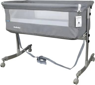 Berço Portátil Sleep 3 em 1 Moisés Co-bed Acopla na Cama - Cinza Kababy