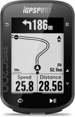 iGPSPORT BSC200 Ciclocomputador GPS, Navegação de Rota Tela de 2,5 Polegadas IPX7 à Prova d'água Computador de Bicicleta/Ciclismo Sem Fio