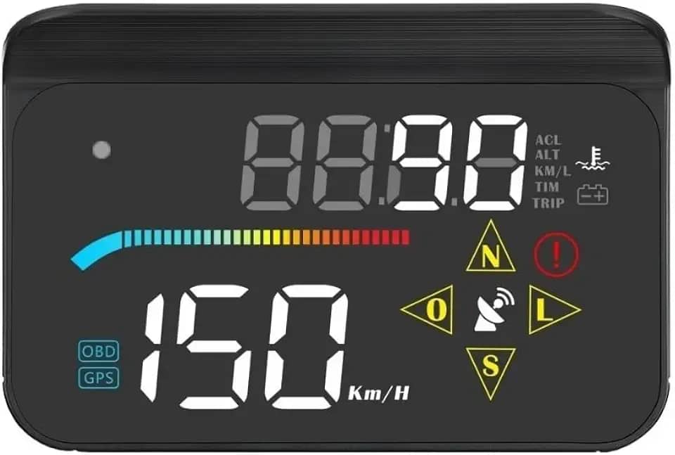 HUD Head Up Display Velocímetro Digital Computador de Bordo OBD2 para Carro Universal