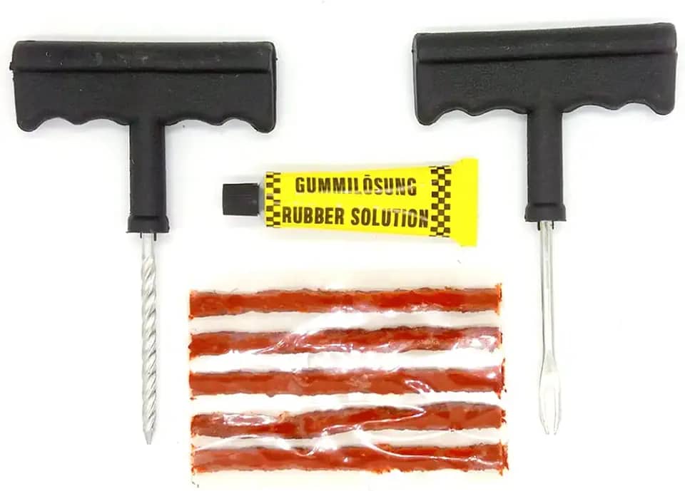 Kit Reparo Remendo Pneu Sem Câmara Carro Moto socorro