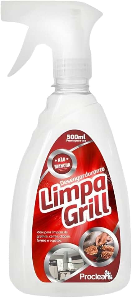 Limpa Chapas e Grill Proclean, Limpa Grelhas, Desengraxante, 500ml, Ação Rápida