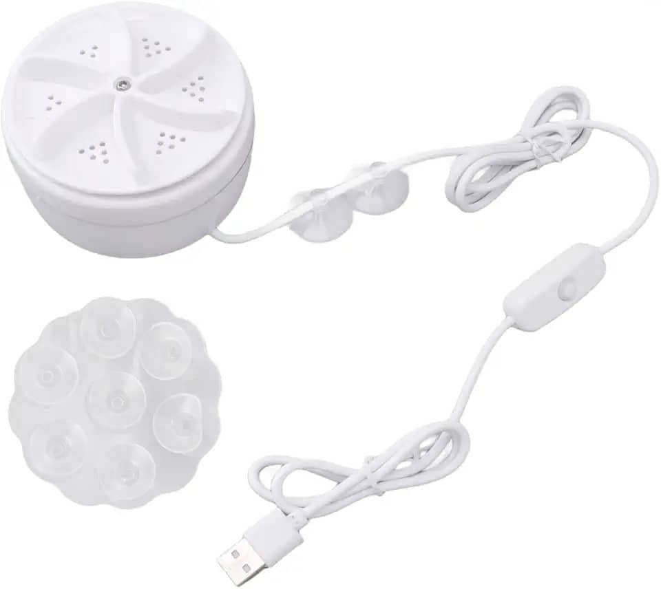 Mini Máquina de Lavar, Lavadora de Turbinas Ultrassônicas Mini Máquina de Lavar Roupa USB Portáteis para Roupas de Roupas, 5V 60W Small Washing Machine para Camping de Negócios