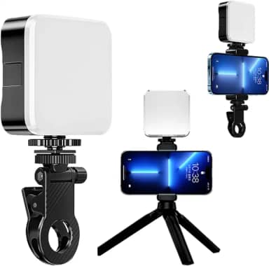 Hilika Luz de Led para Gravar Video, Led Portatil, Iluminação para Video Profissional, Luz Led Portatil, Led para Celular Com Tripé, 2-10 Horas