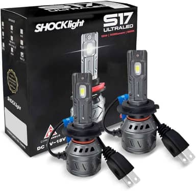 Kit Lâmpadas Ultra Led H7 S17 Nano 6000k 5500 Lumens 55w Canbus