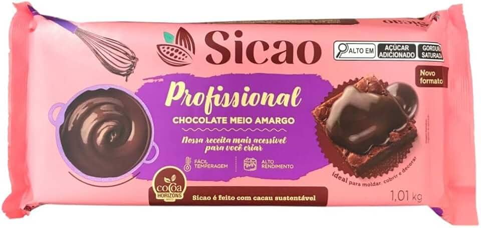 SICAO CHOCOLATE MEIO AMARGO EM BARRA 1,01KG - CRD-BL-7021370-B94