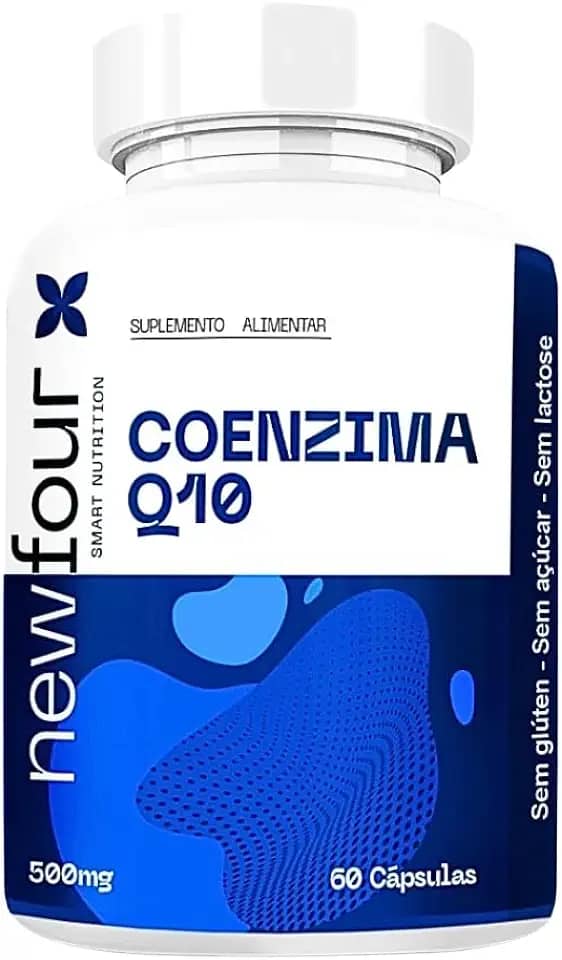 Coenzima Q10 200mg Newfour – Energia Celular e Defesa Natural | 60 Cápsulas | Fórmula Pura Sem Glúten, Açúcar e Lactose | Suplemento para Bem-Estar Diário