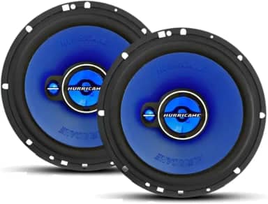 Par de Alto Falantes Triaxial Universal 6' 100W RMS Hurricane TRIAK6, Azul