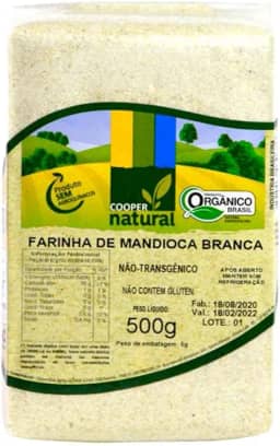 Farinha de Mandioca Branca Orgânica Coopernatural 500g