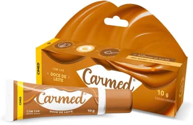 Carmed Doce de Leite Hidratante Labial Efeito Gloss Linha Doces 10g Cimed