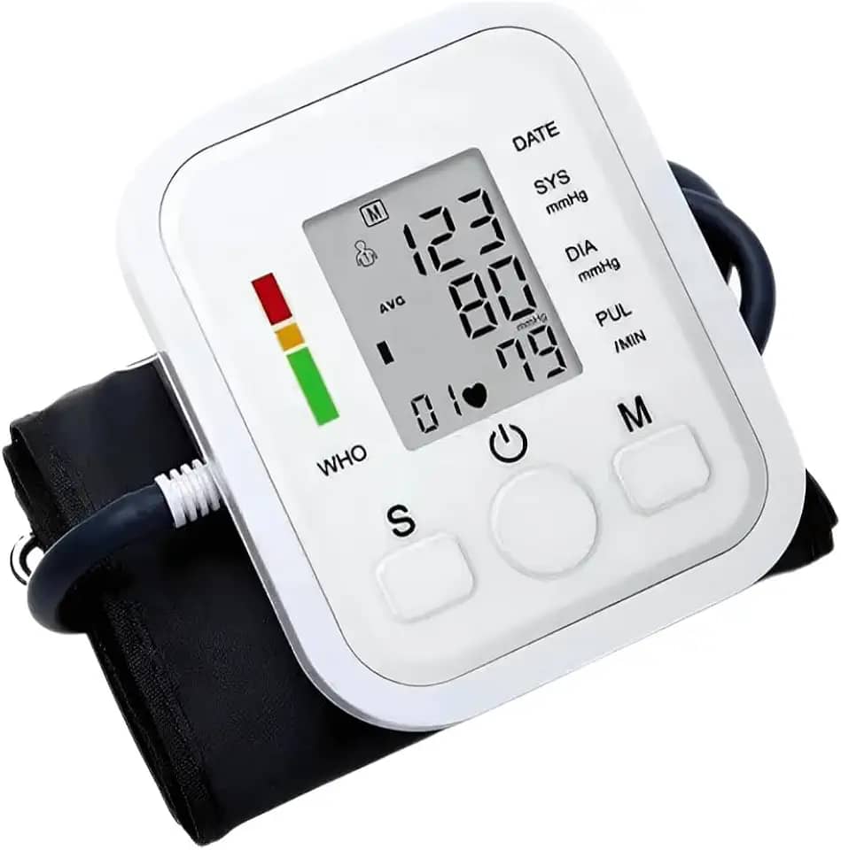 Medidor De Pressão Digital Esfigmomanometro Aparelho De Pressao Digital Elétrico De Braço - Modelo Premium.