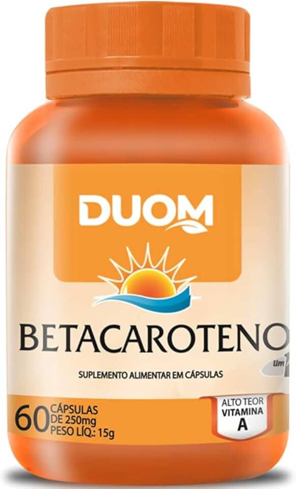 Betacaroteno 60cps de 250mg Duom