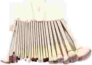 Lm Kit Pincel De Maquiagem Com 24 Peças E Estojo (Bege)