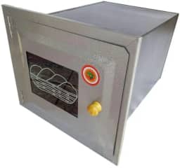 Forno Para Fogão A Lenha N°3 Frente Vidro Sem Cinzeiro 50x35x30cm