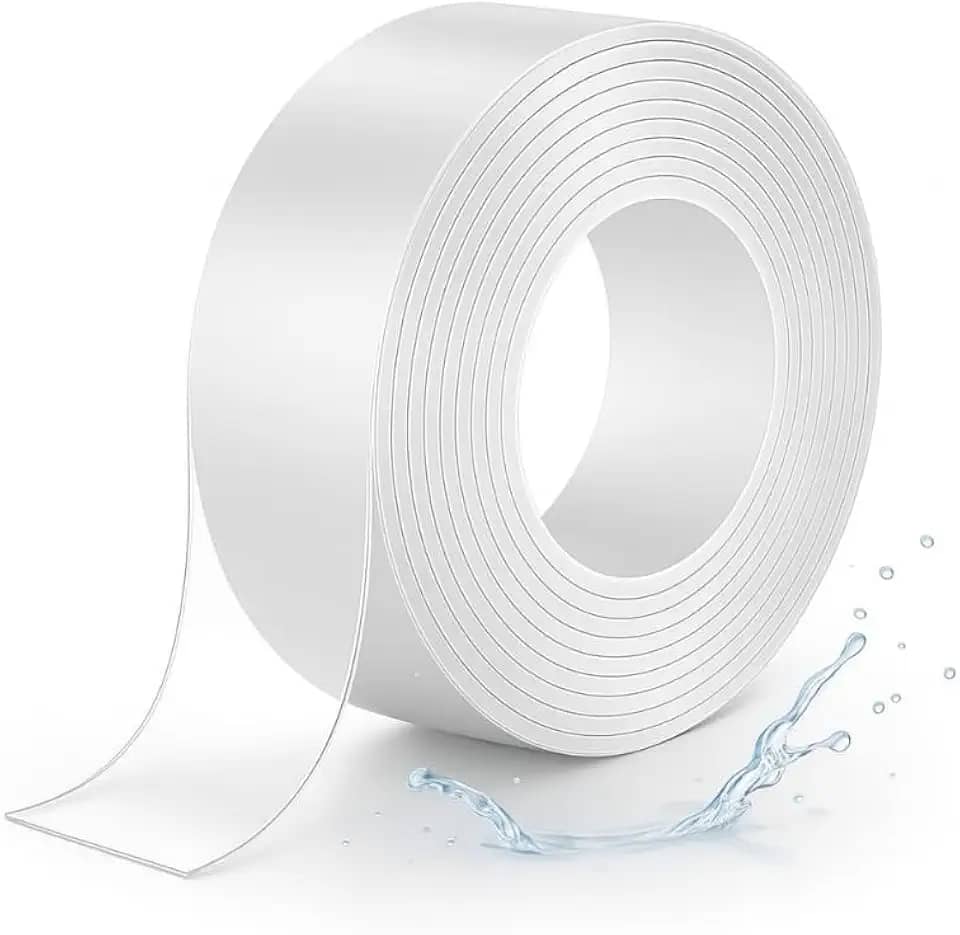 Fita Nano Dupla Face Transparente 3cm X 3m – Extra Forte, Reutilizável, Lavável, Multiuso, Fixação Sem Resíduos Para Parede, Decoração, Organização De Casa E Escritório