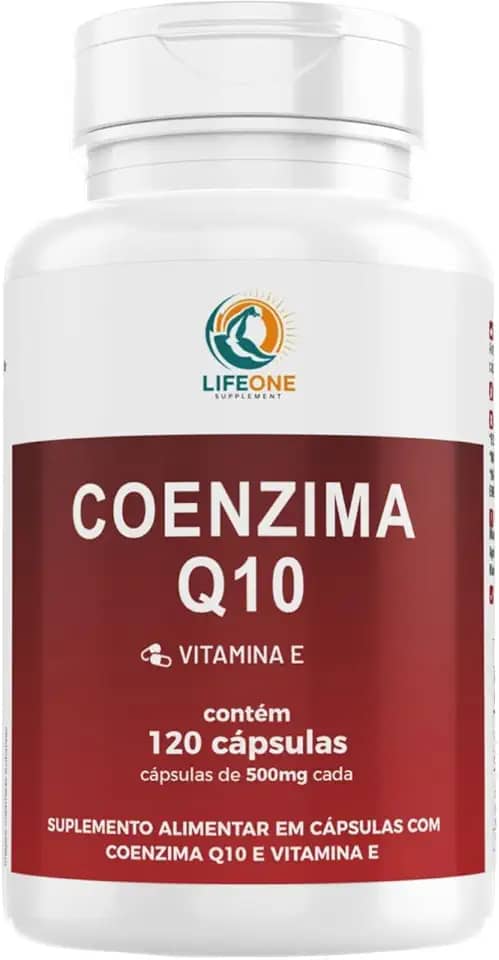 Life One Coenzima Q10 100mg, Vitamina E, 120 Cápsulas