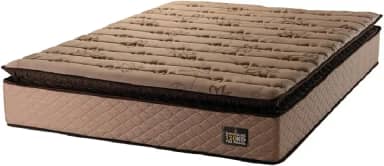 Colchão Casal Queen Espuma D33 Pillow Top Van Gogh Marrom Hellen - Suporta Até 120 Kg Por Pessoa (MARROM)