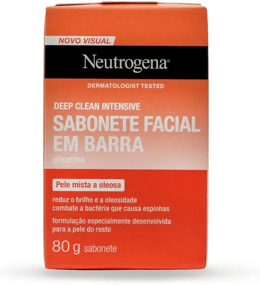 Neutrogena Sabonete Facial em Barra Deep Clean Intensive, 80g
