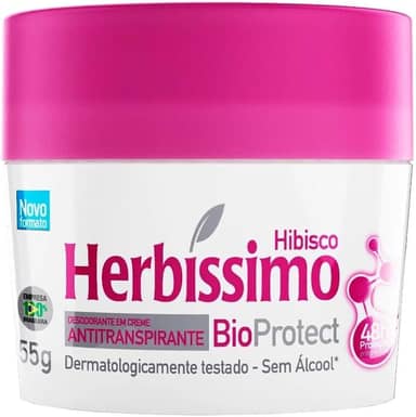 Dana - Desodorante Cremoso Herbissimo 55G Bio Protect Hibisco Rosa