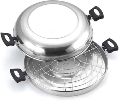 Churrasqueira para Fogão Polida N°30 na Caixa, Aluminio Oliveira, Prata, Pacote de 1