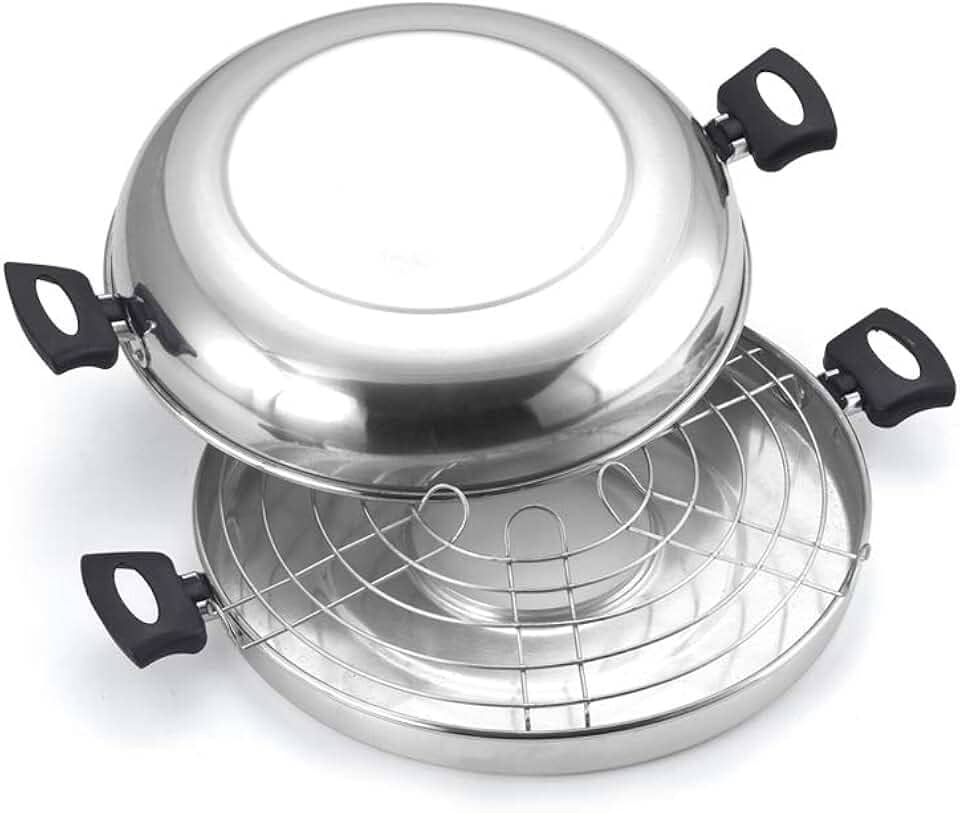 Churrasqueira para Fogão Polida N°30 na Caixa, Aluminio Oliveira, Prata, Pacote de 1