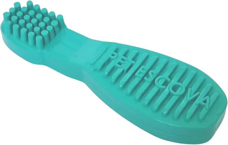 Pet Games Mordedor Funcional Super Resistente Em Nylon Para Cães De Pequeno Porte - Pet Escova P Verde Água