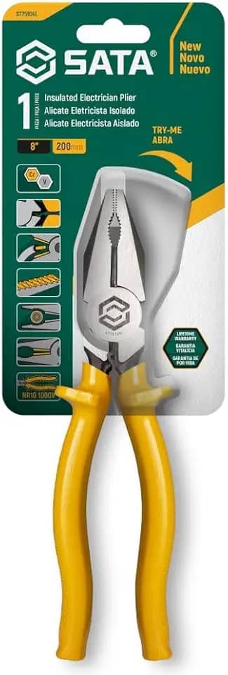 Alicate Para Eletricista Isolado 8 - SATA - ST75104L