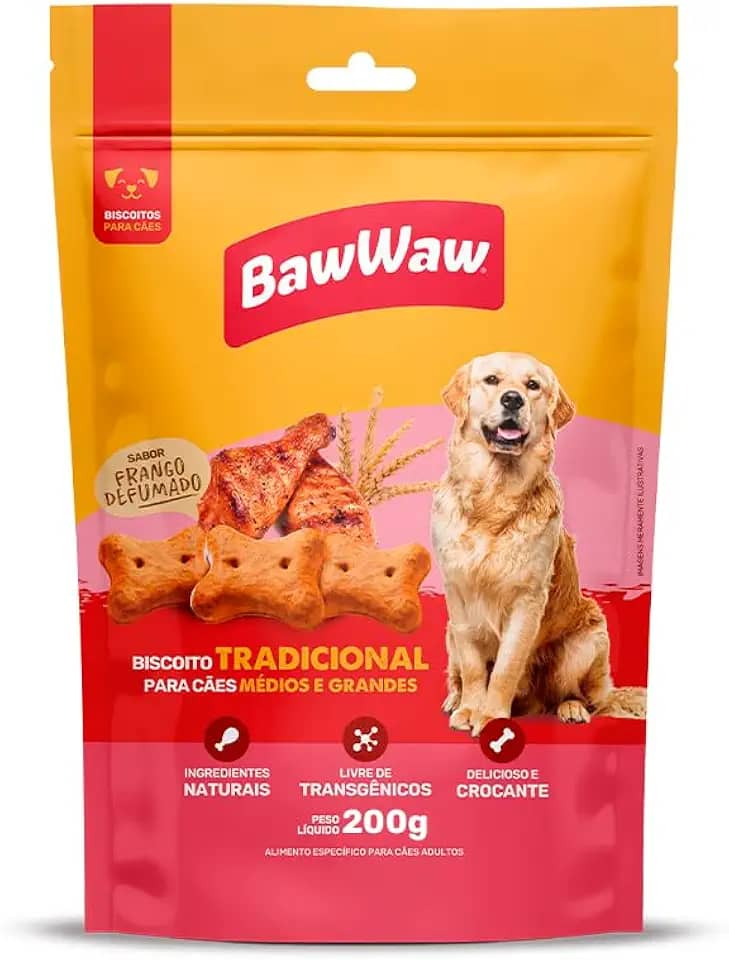 Biscoito Baw Waw para cães Tradicional 200g