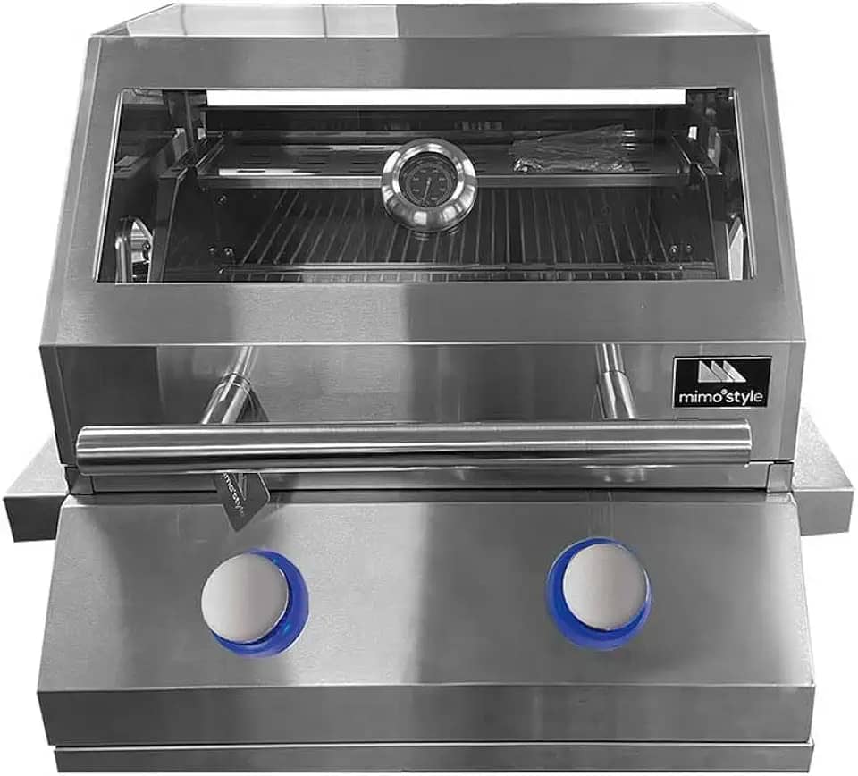 Mimo Style, Churrasqueira Inox a Gás de Embutir com 2 Queimadores