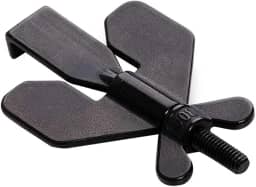 Brteyes Fechadura de porta portátil Segurança doméstica, trava de viagem para casa, hotel, escola, privacidade, Ouro ou Preto