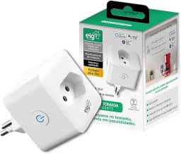 Plug Tomada Inteligente Bivolt 16A com Conexão Wi-Fi e Bluetooth, Comando por Voz Via Alexa, Google Assistant e Siri Shortcuts, Branco, SHPT400, ELG
