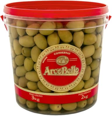 Azeitona Verde Sem Caroco 1,8Kg Arcobello