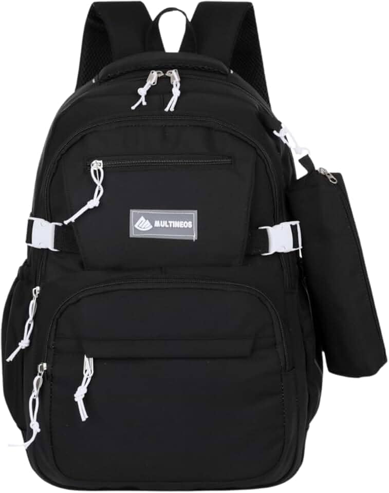 Mochila Escolar Grande Impermeável Bolsa Reforçada Com Bolso Antifurto e Divisória Para Notebook Acompanha Estojo Feminina Masculina Trabalho Faculdade Adulto Infantil Juvenil Adolescente