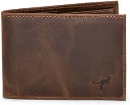 Carteira Masculina Slim Pequena Luxo Couro Legítimo Natural (Marrom)