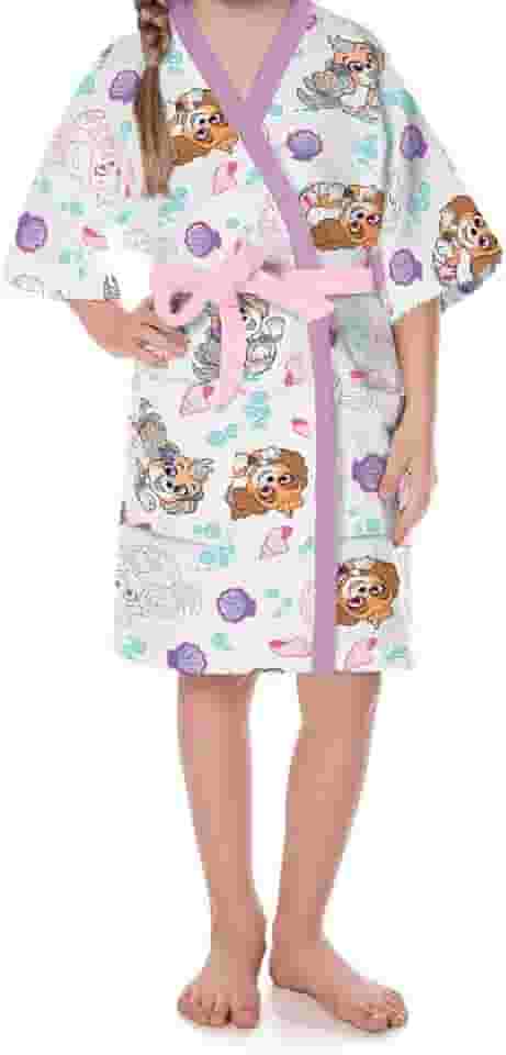 Roupão Felpudo Infantil Quimono Estampado Patrulha Canina Menina P Com 1 peça