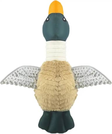 Gansos selvagens brinquedo de cachorro que faz barulho para cães pequenos e médios exercício de mastigação fofo com guinchos enriquecimento de pelúcia, Marrom Claro