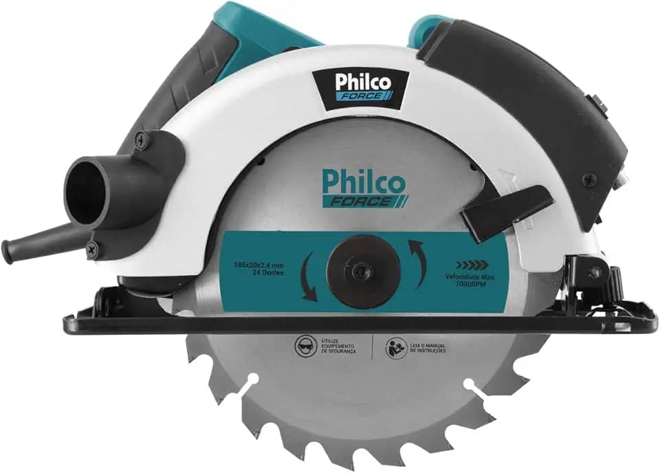 Serra Circular Psc01, Philco, 220V 051102010, Azul/Preto/Cinza