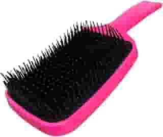 Escova Raquete de Cabelo Profissional, Desembaraça Sem Quebrar os Fios, Anti-frizz (PRETO E ROSA)