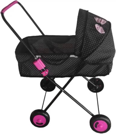 Carrinho de Boneca Xikitita Infantil Brinquedo De Passeio Para O Bebe Reborn De Sua Filha, Com Capota Dobrável, Trava Automática, Desmontável e Portátil.