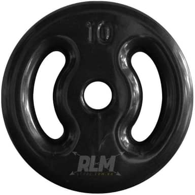 Anilha Emborrachada 10 Kg - Preta