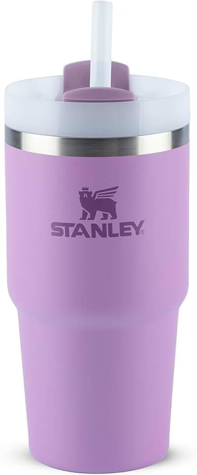 Stanley - Copo Quencher H2.0 FlowState 591ml - Copo de aço inoxidável com tampa, isolamento a vácuo, para água, chá gelado, café, smoothies e muito mais, Lilac